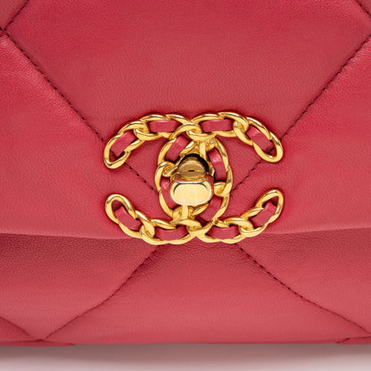 Chanel Lambskin 19 Medium Flap Shoulder Bag (SHF-eBjmry)