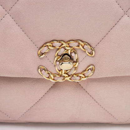 Chanel Lambskin 19 Medium Flap Shoulder Bag (SHF-YSbPqL)