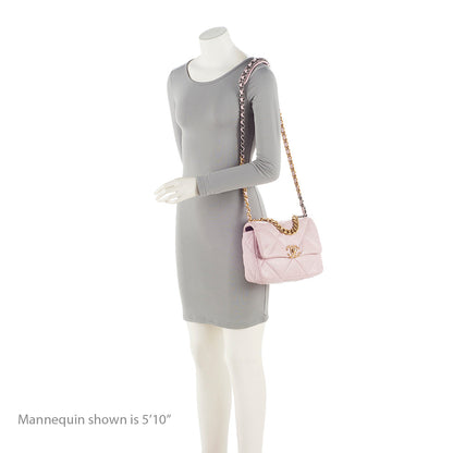 Chanel Lambskin 19 Medium Flap Shoulder Bag (SHF-YSbPqL)