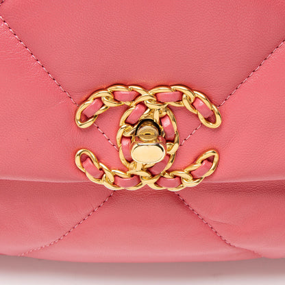Chanel Lambskin 19 Medium Flap Shoulder Bag