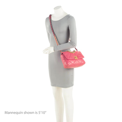Chanel Lambskin 19 Medium Flap Shoulder Bag