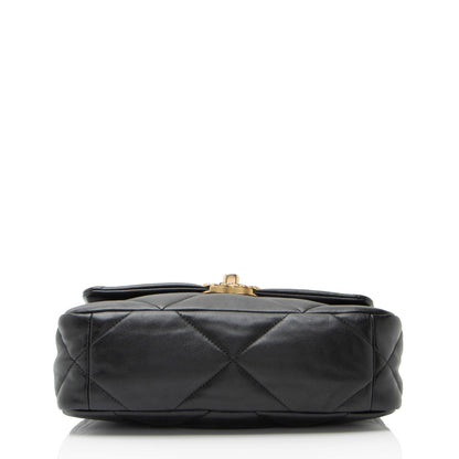 Chanel Lambskin 19 Medium Flap Shoulder Bag