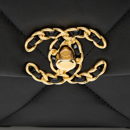Chanel Lambskin 19 Medium Flap Shoulder Bag