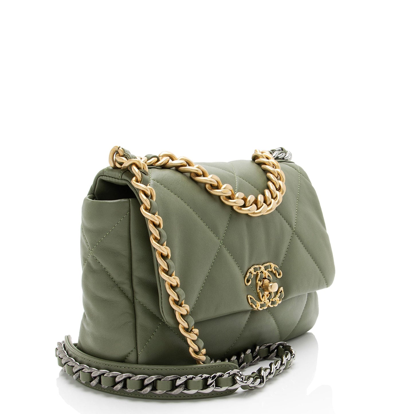 Chanel Lambskin 19 Medium Flap Shoulder Bag