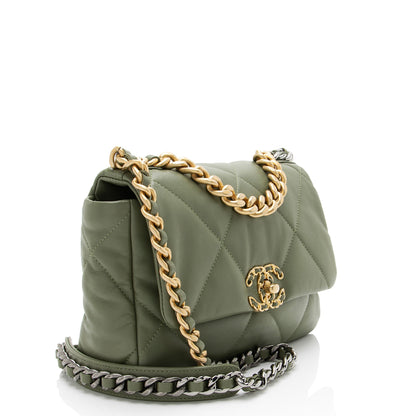 Chanel Lambskin 19 Medium Flap Shoulder Bag