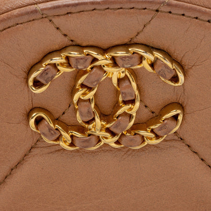 Chanel Lambskin 19 Round Clutch with Chain (SHF-p9Azmt)