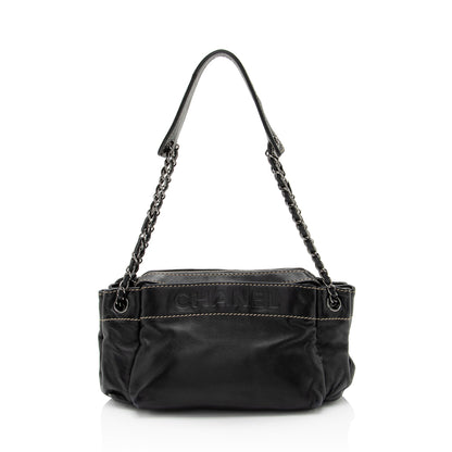 Chanel Lambskin LAX Accordion Shoulder Bag (SHF-8qR2yb)