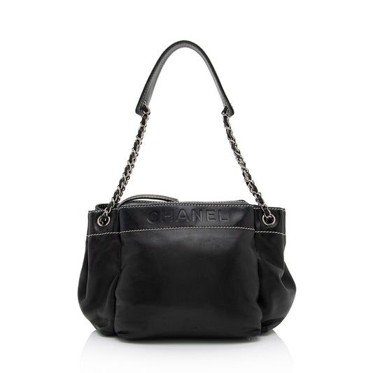 Chanel Lambskin LAX Accordion Shoulder Bag (SHF-WhynN4)