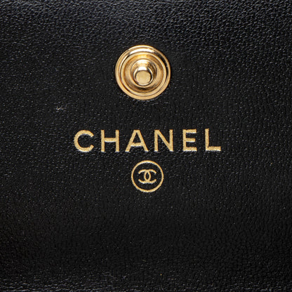 Chanel Lambskin Pearl Crown Clutch with Chain
