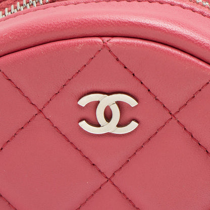 Chanel Lambskin Round Clutch with Chain
