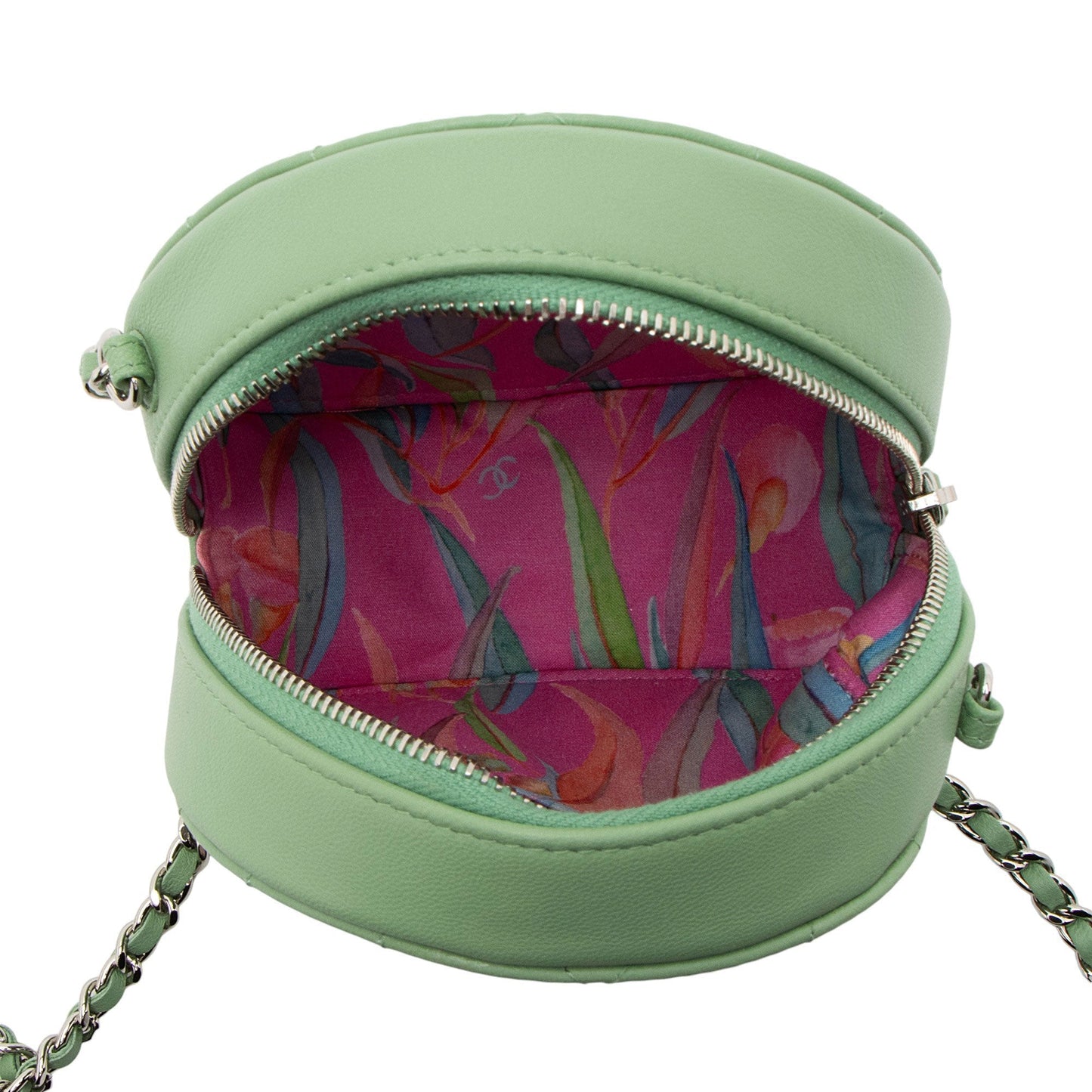 Chanel Lambskin Ultimate Stitch Round Clutch with Chain