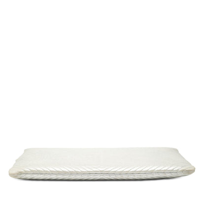 Chanel Large Chevron Metallic Calfskin O Case Clutch