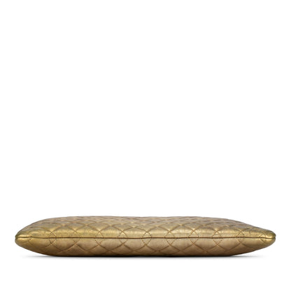 Chanel Large Lambskin Boy O Case Clutch (SHG-SszkxH)