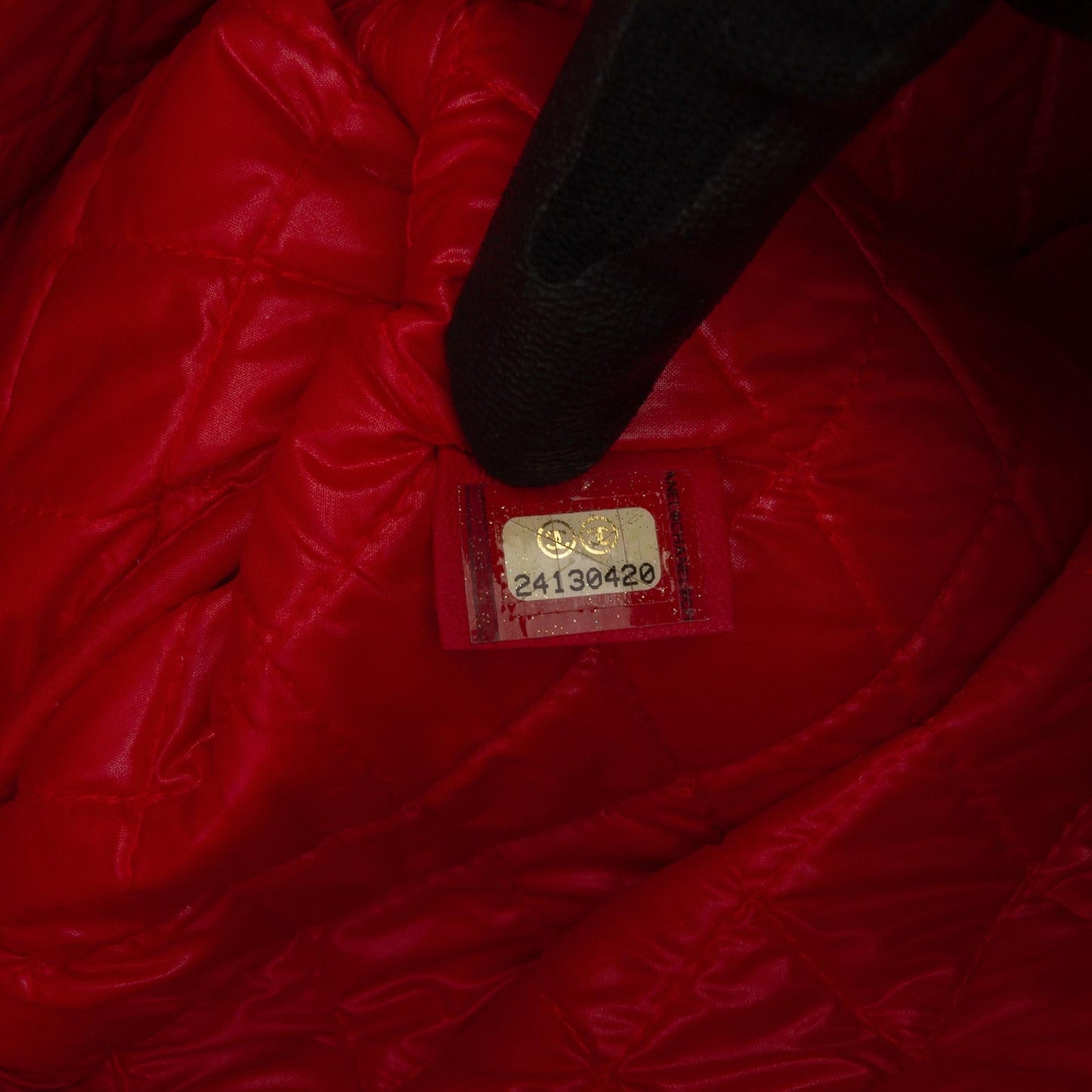 Chanel Large Quilted Lambskin Data Center O Case Clutch