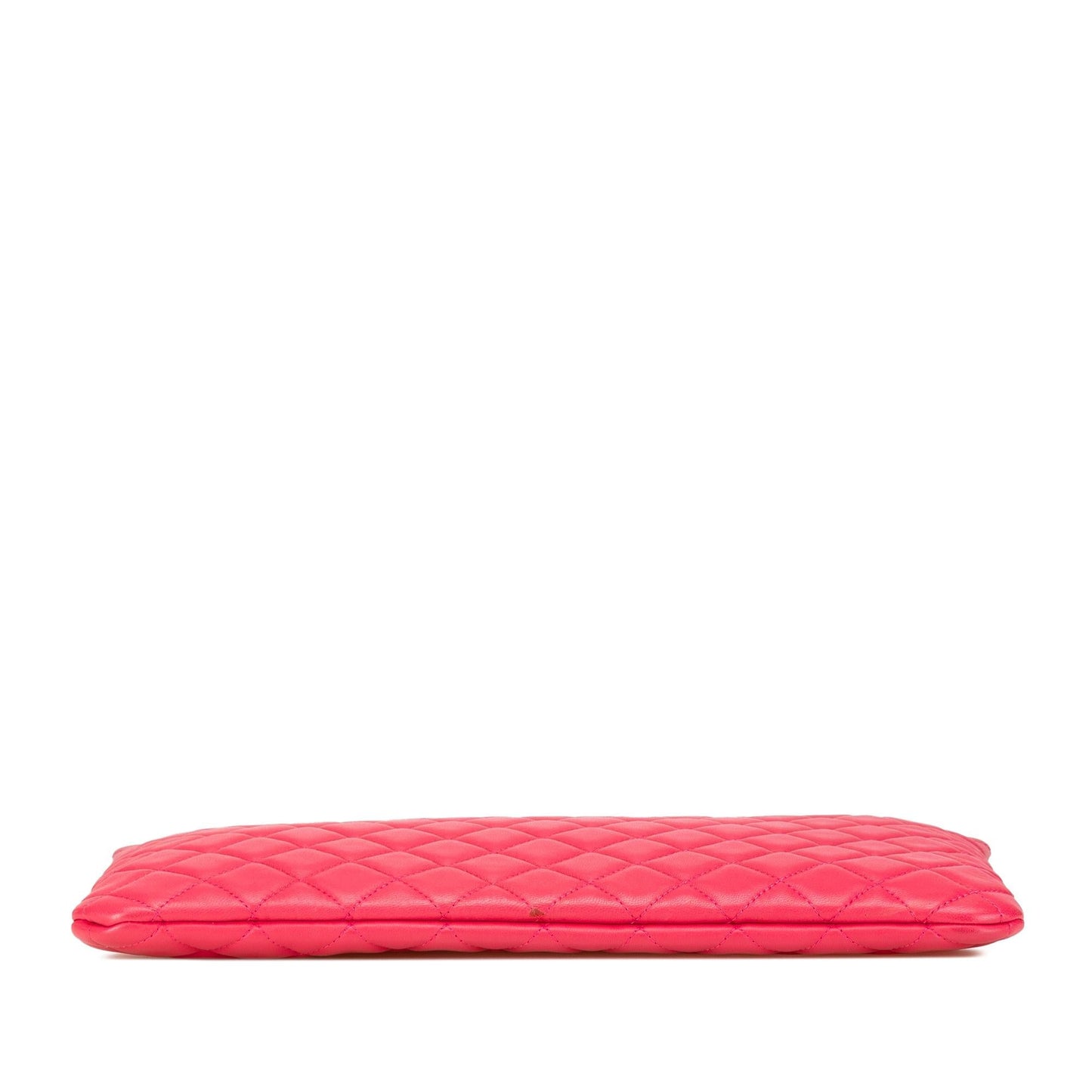 Chanel Large Quilted Lambskin O Case Clutch