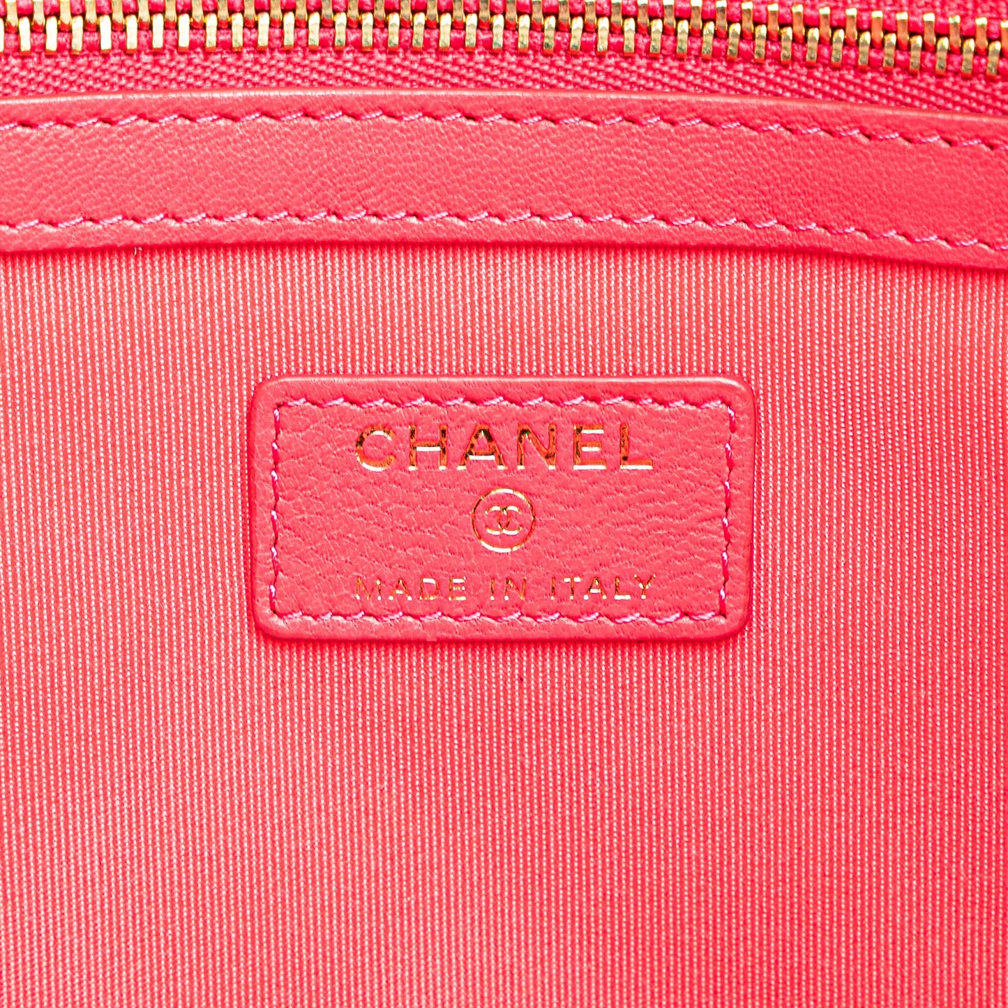 Chanel Large Quilted Lambskin O Case Clutch