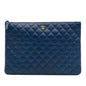 Chanel Large Quilted Lambskin O Case Clutch