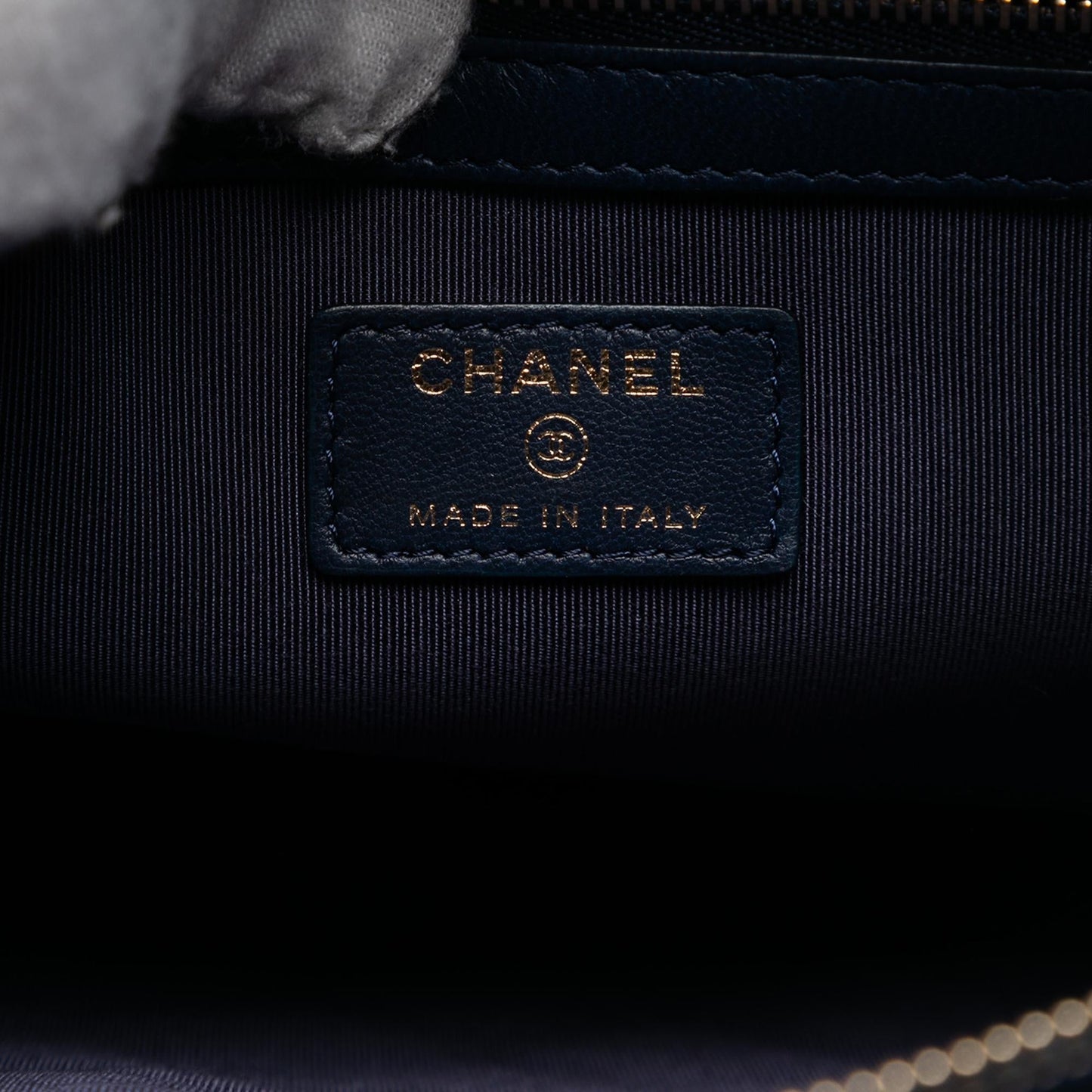 Chanel Large Quilted Lambskin O Case Clutch