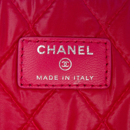 Chanel Large Quilted Patent O Case Clutch