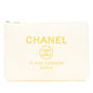 Chanel Large Raffia Deauville O Case Clutch