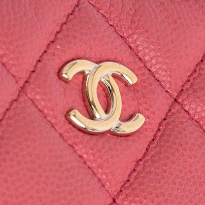 Chanel Medium Quilted Caviar O Case Clutch