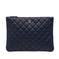 Chanel Medium Quilted Lambskin O Case Clutch