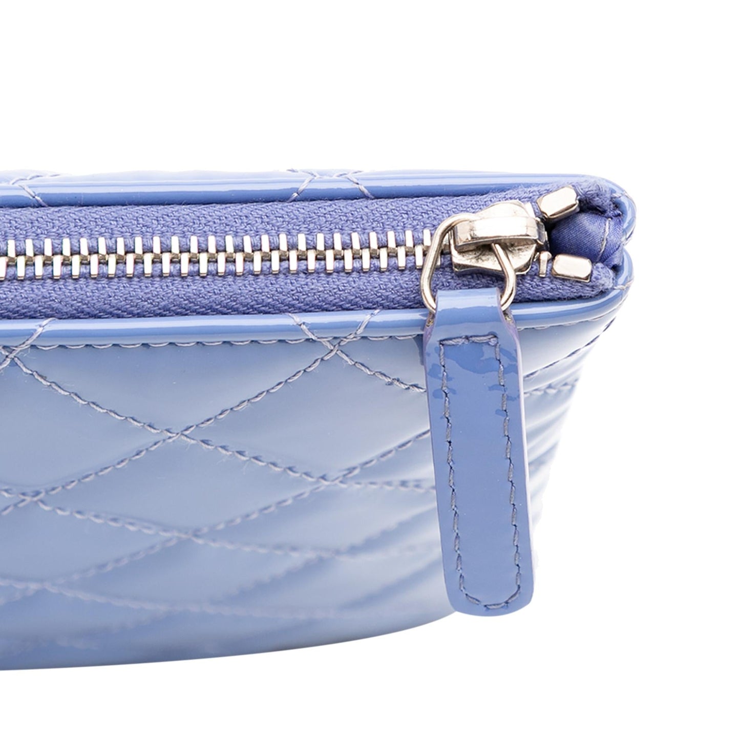 Chanel Medium Quilted Patent O Case Clutch