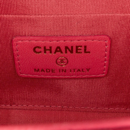 Chanel Mini Lambskin Trendy CC Clutch With Chain