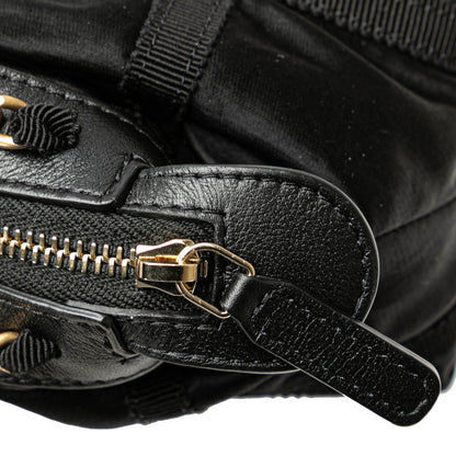 Chanel Nylon Grosgrain Lifestyle Clutch with Chain