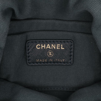Chanel Nylon Grosgrain Lifestyle Clutch with Chain