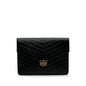 Chanel Paris Hamburg Chevron Lambskin Clutch
