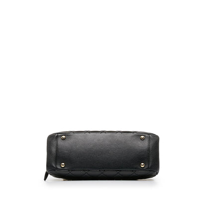 Chanel Patent Goatskin Paris Salzburg CC Eyelet Shoulder Bag (SHG-OuWTBq)