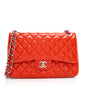 Chanel Patent Leather Classic Jumbo Double Flap Shoulder Bag (SHF-18807)