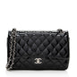 Chanel Patent Leather Classic Jumbo Double Flap Shoulder Bag (SHF-19063)