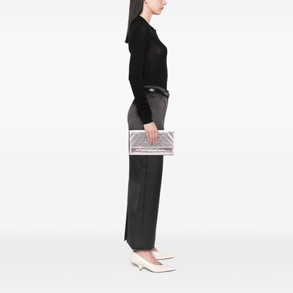 Chanel Quilted Calfskin Pixel Effect Beauty Foldover Clutch