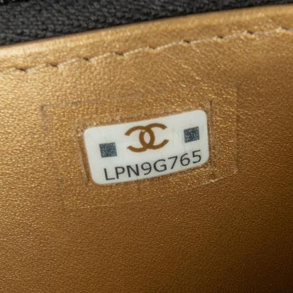 Chanel Quilted Calfskin Strass Clutch With Chain Flap