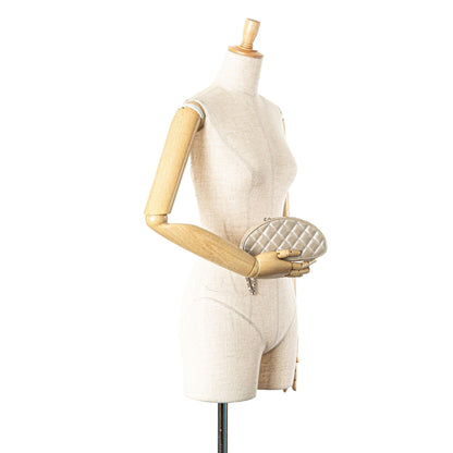 Chanel Quilted Iridescent Lambskin Wristlet Clutch