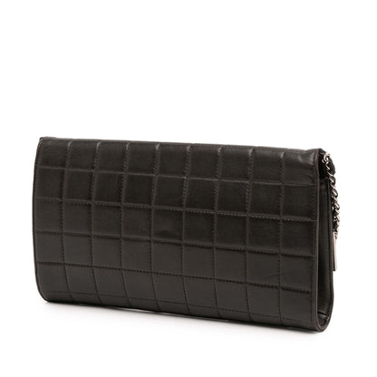 Chanel Quilted Lambskin Chocolate Bar Shoulder Bag