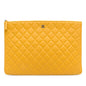 Chanel Quilted Lambskin O Case Clutch (SHG-d1f50a)