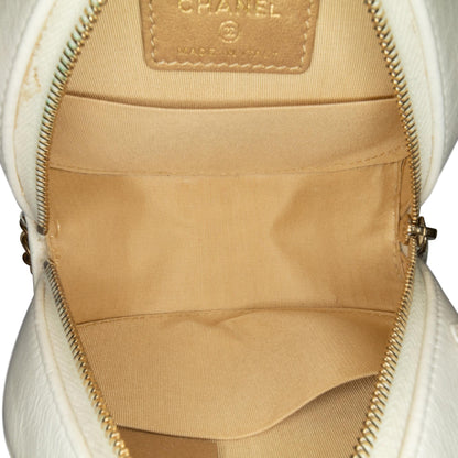 Chanel Quilted Lambskin Pearl Crush Round Clutch with Chain (SHG-SbdIV9)