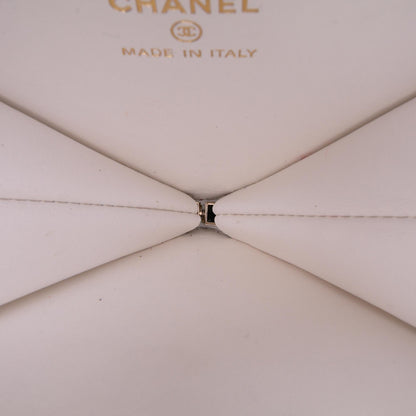 Chanel Quilted Patent Calfskin CC Heart Clutch With Chain