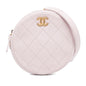 Chanel Quilted Patent Round Clutch with Chain (SHG-Hh0oWh)