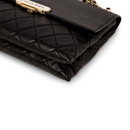 Chanel Retro Label Quilted Shoulder Bag