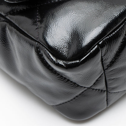 Chanel Shiny Crumpled Calfskin 19 Medium Flap Shoulder Bag