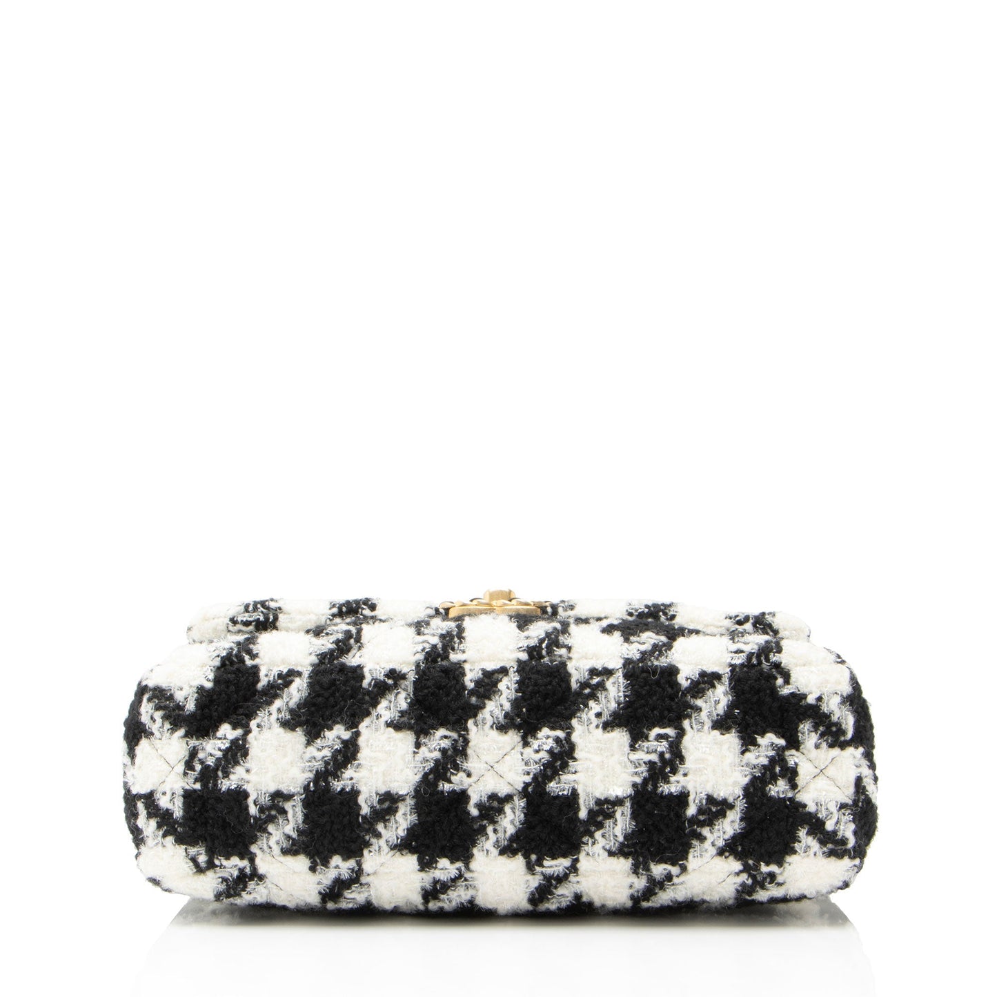 Chanel Tweed Houndstooth 19 Medium Flap Shoulder Bag