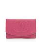 Chanel Vintage Caviar Leather Timeless CC Small Clutch