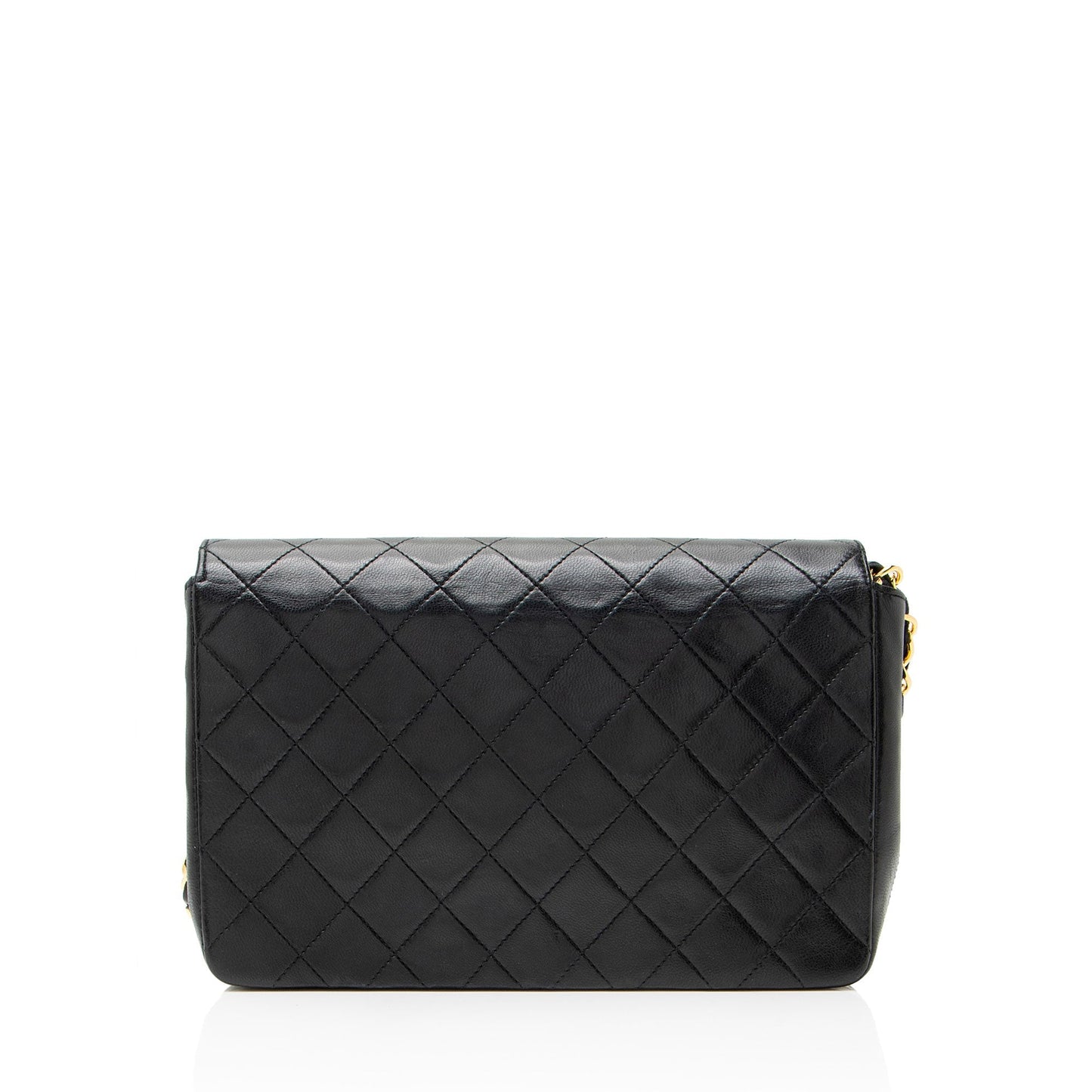 Chanel Vintage Lambskin Circle CC Flap Shoulder Bag
