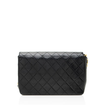 Chanel Vintage Lambskin Circle CC Flap Shoulder Bag