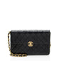 Chanel Vintage Lambskin Circle CC Flap Shoulder Bag