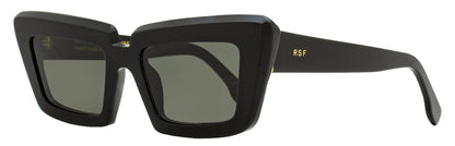Retrosuperfuture Pointed Sunglasses Coccodrillo 2GS Black 57mm Black